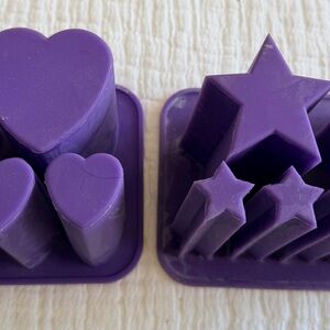 Purple Heart & Star Silicone Mold Set